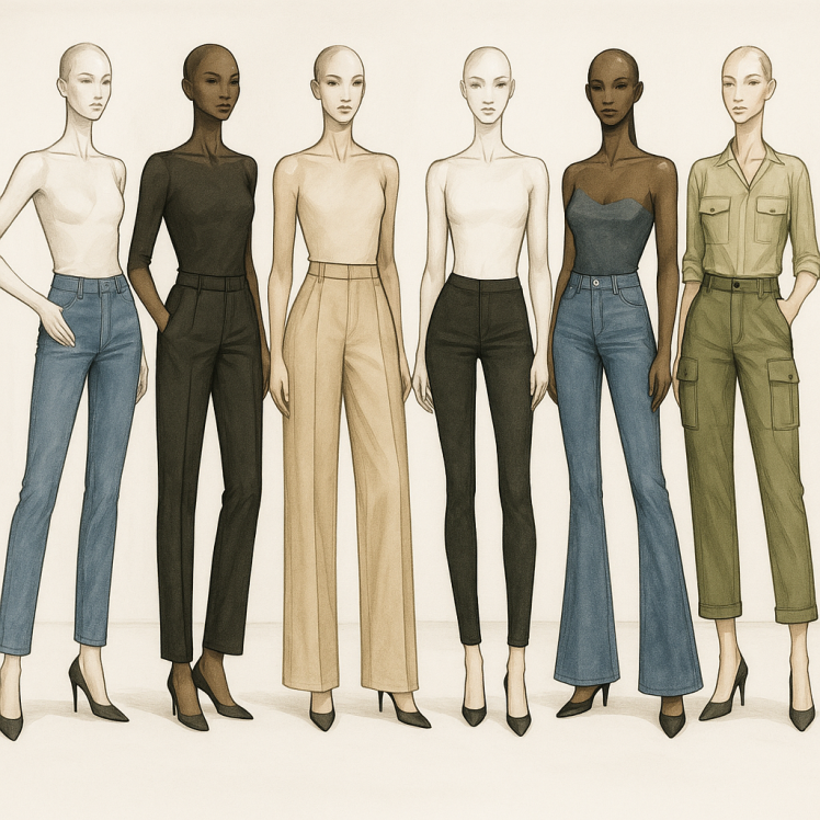 انواع شلوار در استایلینگ